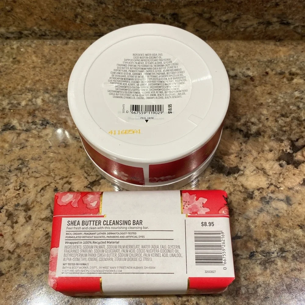 2-pc Set 🍒Japanese Cherry Blossom🍒Body Butter & Cleansing Bar, by BBW, NWT - Picture 3 of 8